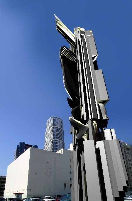 Generative broadcasting tower in Los Angeles 3
