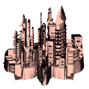 Generative Design of Lucca Identity cities by Celestino Soddu