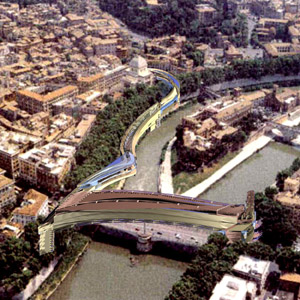Generative projects of a bridge in Rome