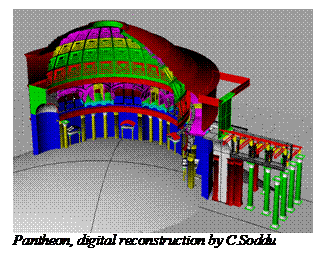 Casella di testo:  Pantheon, digital reconstruction by C.Soddu