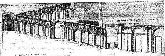 sezione longitudinale della scala regia
