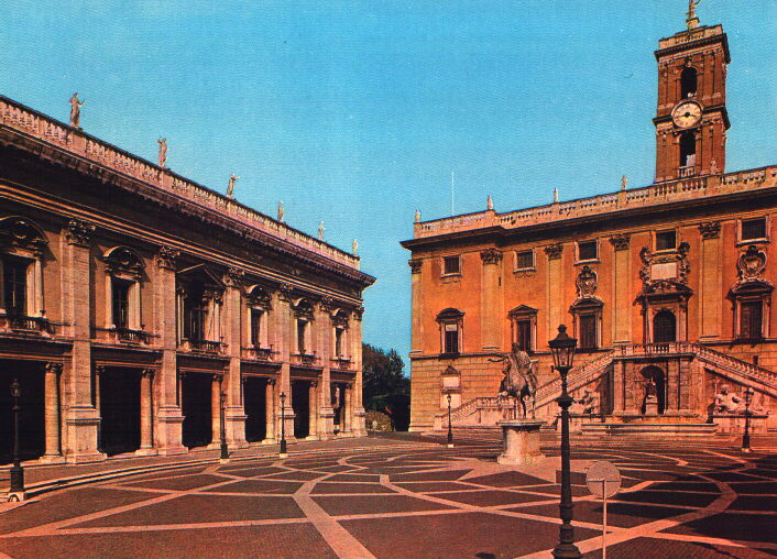 immagine di piazza del Campidoglio a Roma.
