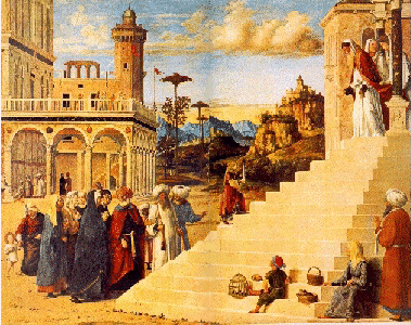 Dipinto di Cima da Conegliano: Presentazione al tempio di Maria Vergine