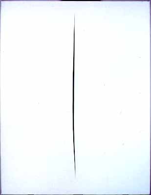 Fig. 71 - "Concetto spaziale - l'attesa" - L. Fontana